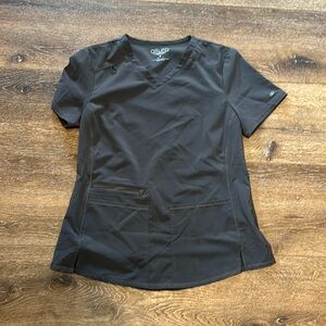 Cherokee allura gray scrub top‎ small